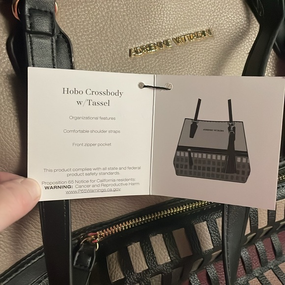 ADRIENNE VITTADINI Hobo Crossbody with Tassel. - Picture 2 of 3